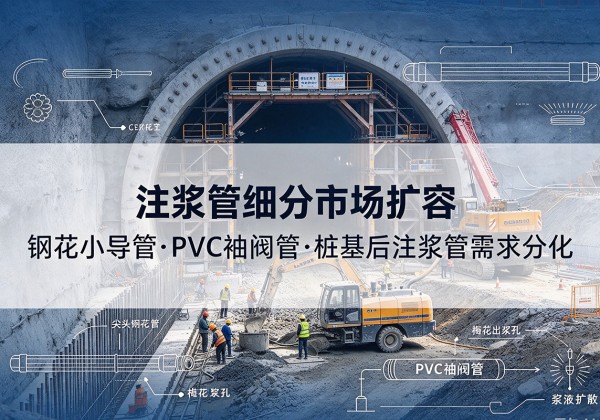 克拉玛依注浆管细分市场扩容，隧道钢花小导管、PVC 袖阀管、桩基后注浆管需求分化